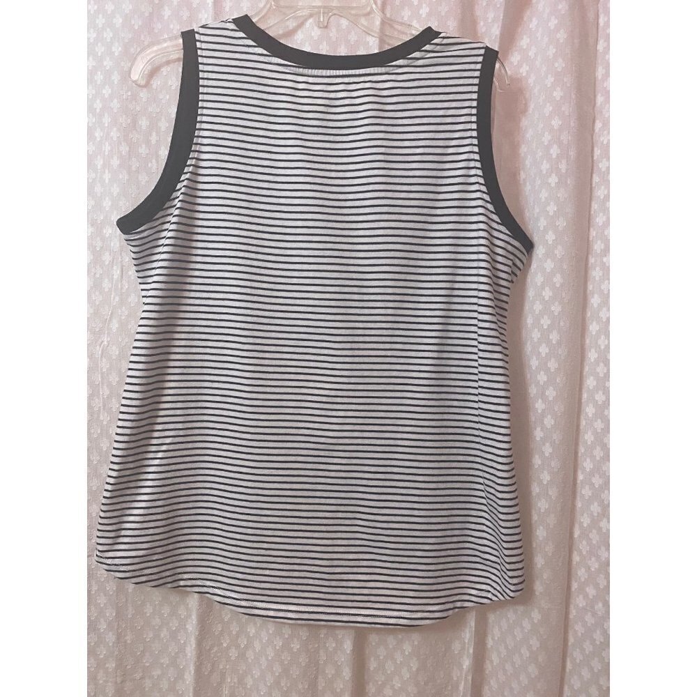 Disney Tinker Bell Multicolor Striped Sleeveless T-shrt, Women's Large - Picture 4 of 9